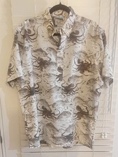 Reyn Spooner Gyotaku By Naoki Ahi Octopus Pullover Hawaiian Shirt Large