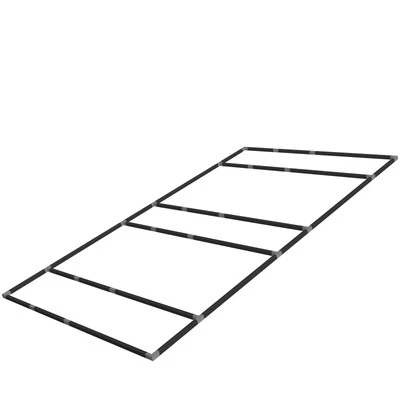 TENZO-R Alu Halterung Rahmen für LED Hexagon Beleuchtung für Garage Werkstatt Showroom