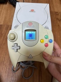 Sega Dreamcast Console with 2 Controllers, Memory Card Fully Functional Used