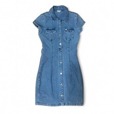 Guess Women's Blue Denim Stretch Dress SZ XS