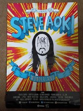 Steve Aoki Wonderland Poster Dim Mak & Ultra Music Present autograph signed