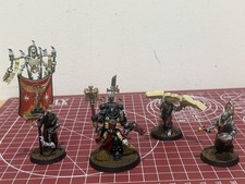Warhammer 40k Black Templars Chaplain Grimaldus and his Retinue Space Marines