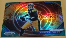 2023 Panini Prizm Fireworks Kenny Pickett #F-9 Green Pittsburgh SP Parallel Card