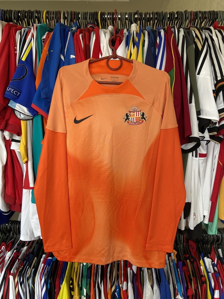 Nike Sunderland A.F.C. サッカーシャツ 長袖 SUNDERLAND 2023 2024 GOALKEEPER SHIRT JERSEY NIKE sz L MEN ORANGE