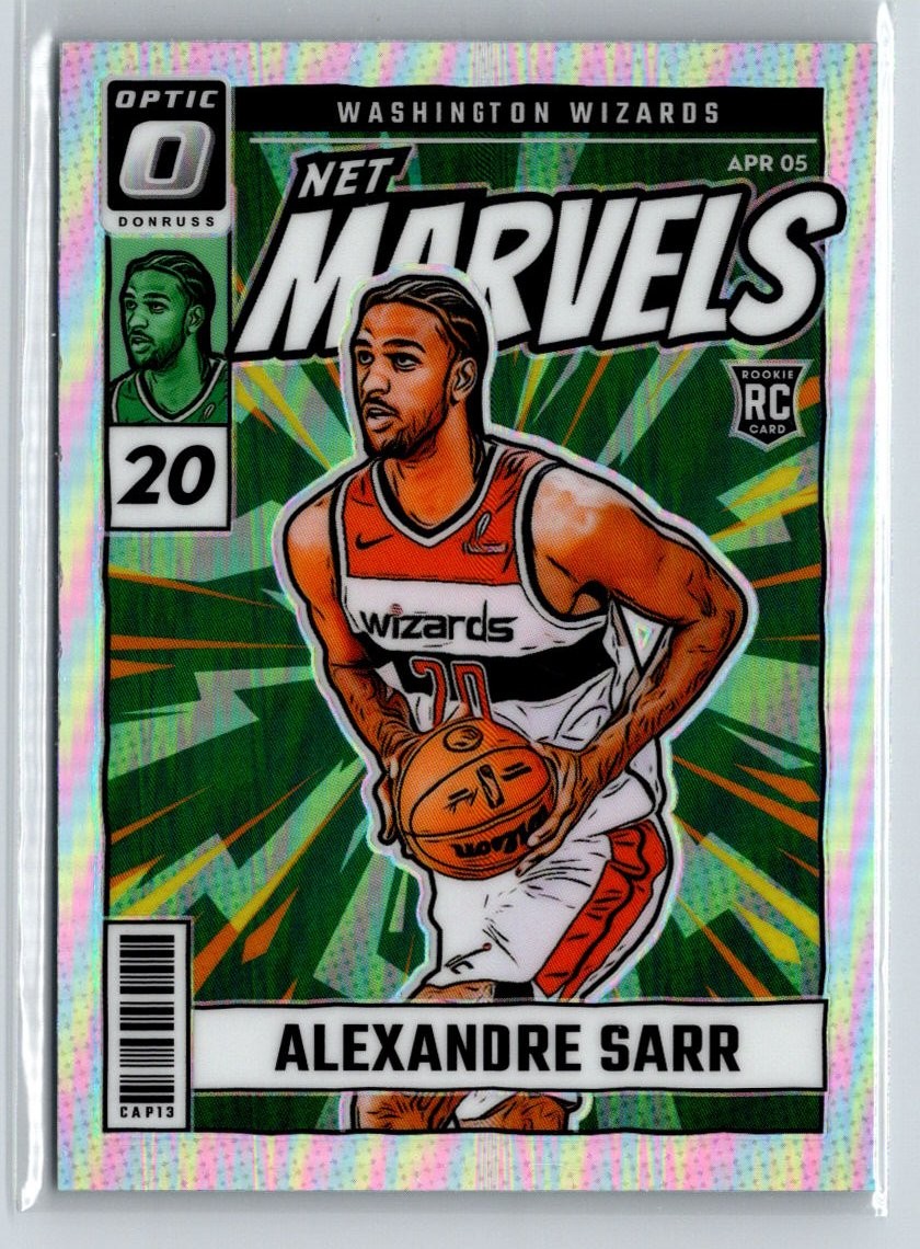 2024-25 Donruss Optic #7 Alexandre Sarr Net Marvels Fast Break Holo E5