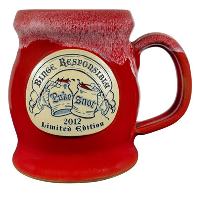 Puke Snot Binge Responsibly Limited Edition Mug 2012 Deneen Pottery