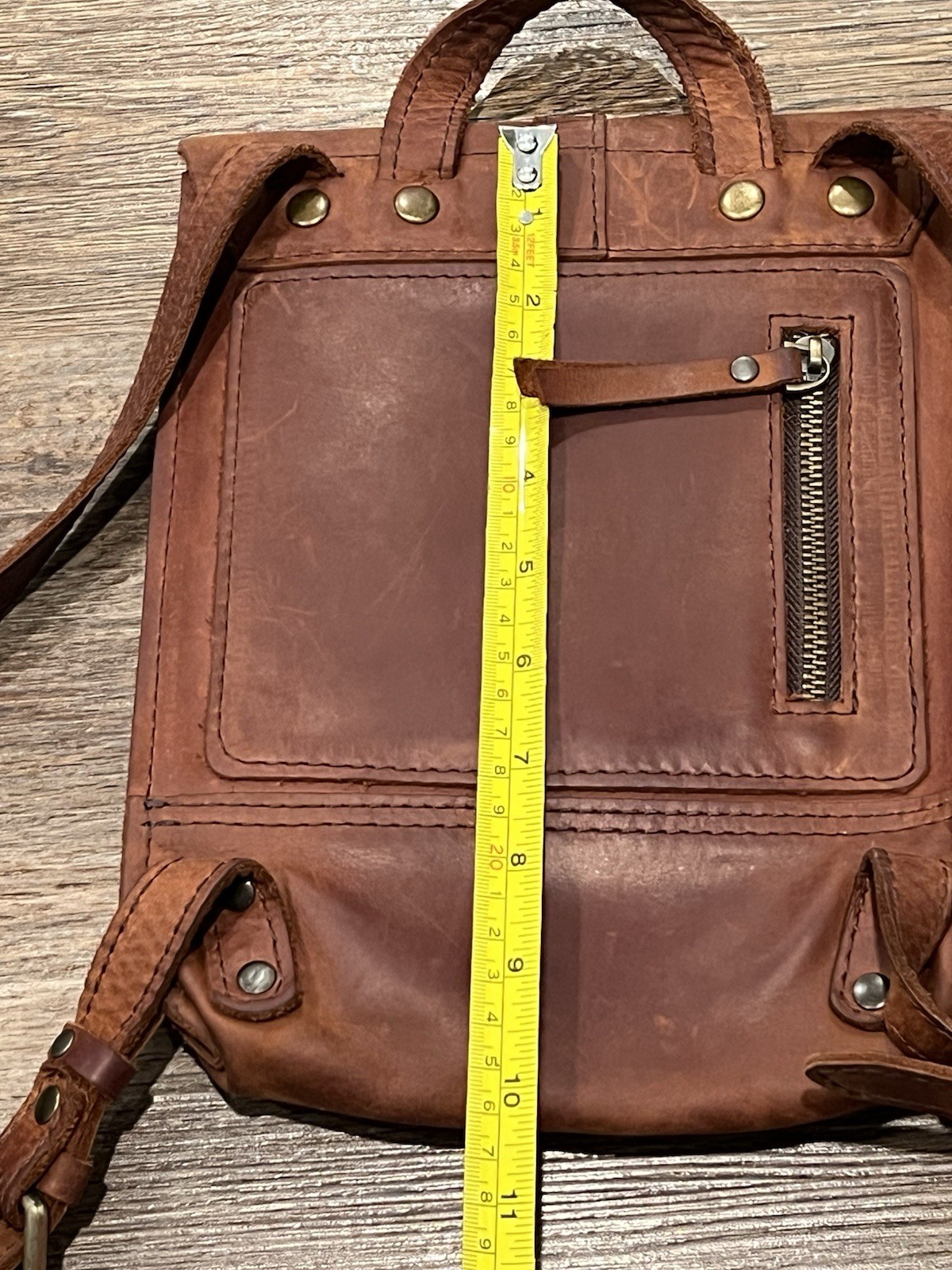 Hand-Crafted Leather Backpack Custom Monogram Eng… - image 23