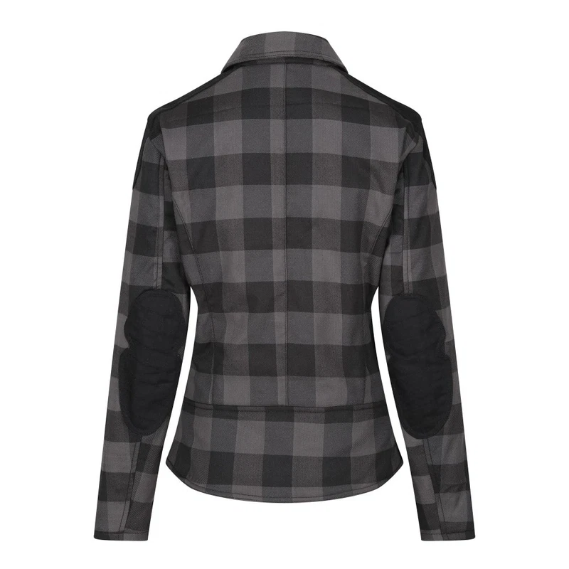 MotoGirl Jessie Flannel Lady Checked Grey, photo 5 of 10