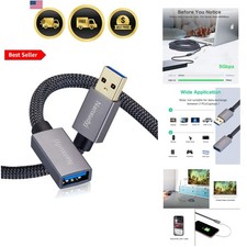 USB 3.0 Extension Cable 1ft/0.3m, USB Extender Cable Type A Male to Female 5G...
