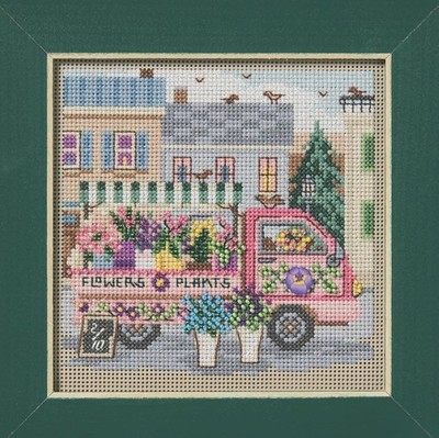 MILL HILL Buttons Beads Kit Counted Cross Stitch FLOWER TRUCK MH14-2614