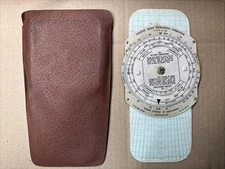 WEEMS DALTON ARMY AIR FORCES TYPE E-6B AERIAL DEAD RECKONING COMPUTER W/CASE