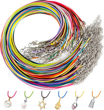 100PCS 18" Leather Necklace Cords   Mixed Colors for Jewelry  Pendant Making