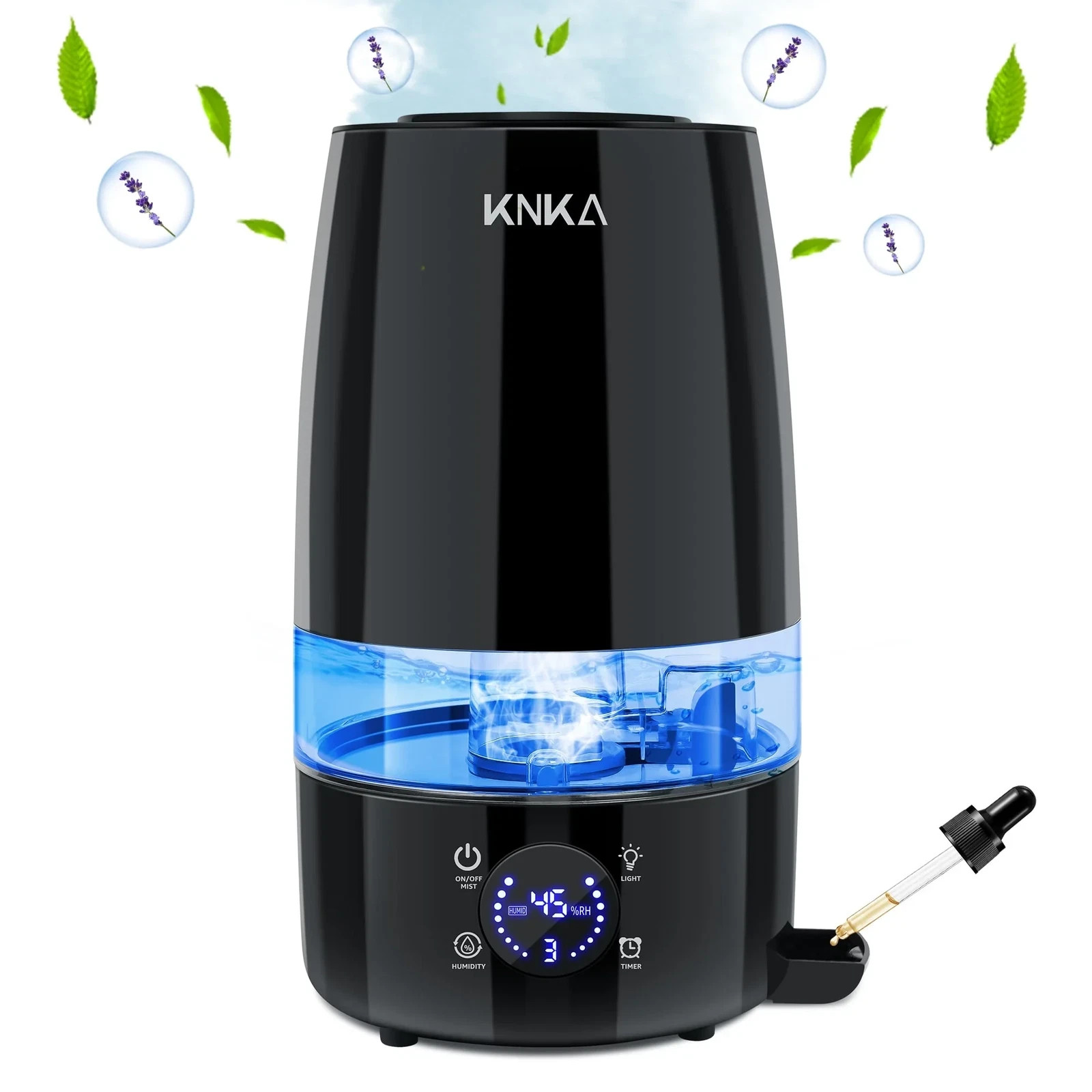4.5l Quiet Auto Humidity Control Oil Diffuser 40h Runtime Top Fill