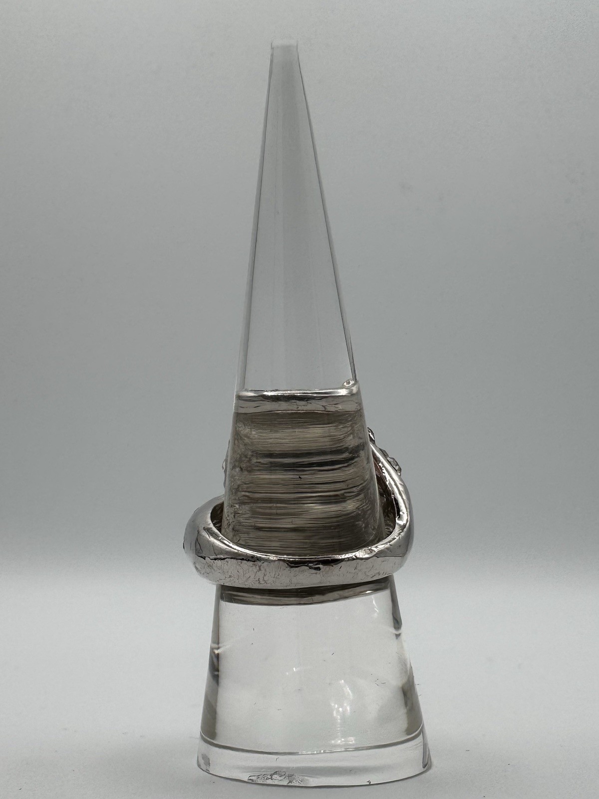 Statement Double Dome Rhinestone Ring – Silver To… - image 4