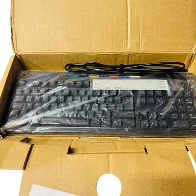 IBM 370-2615 Black Wired Keyboard QWERTY English Open Box