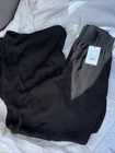 Women’s Med Theory / NWT Rib WB wide leg  black Silk Combo