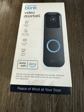 Blink Video Doorbell 2-way Audio 1080p HD Video Wi-Fi Black BDM00200U