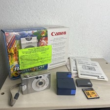 Canon PowerShot S100 2.1MP Digital ELPH Camera Card Charger Battery Box READ