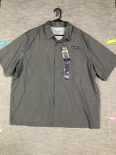Eddie Bauer Shirt Mens 2XL Tech Woven Short Sleeve UPF Moisture Wicking Vents