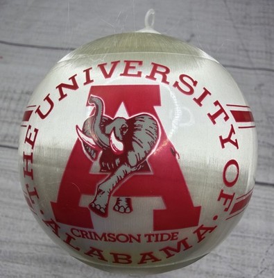 University Of Alabama VTG Big AL Bama A Christmas Ornament Campus Originals Silk