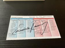 STRAT-O-MATIC Signed Card Erasmo Ramirez 2004 Texas