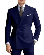 Mens Suits Navy Blue Suit for Men Slim Fit Groomsmen Suit Mens Party Prom