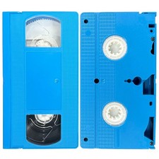 VHS is LIFE Solid Blue Color VHS Shell w/ T-1...