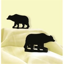 Village Wrought Iron CUR-TB-14 Bear Tie Backs