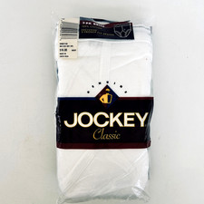 JOCKEY NEW Mens 100 Cotton Full Rise Briefs White 3 Pack Size 42 2000 Vintage