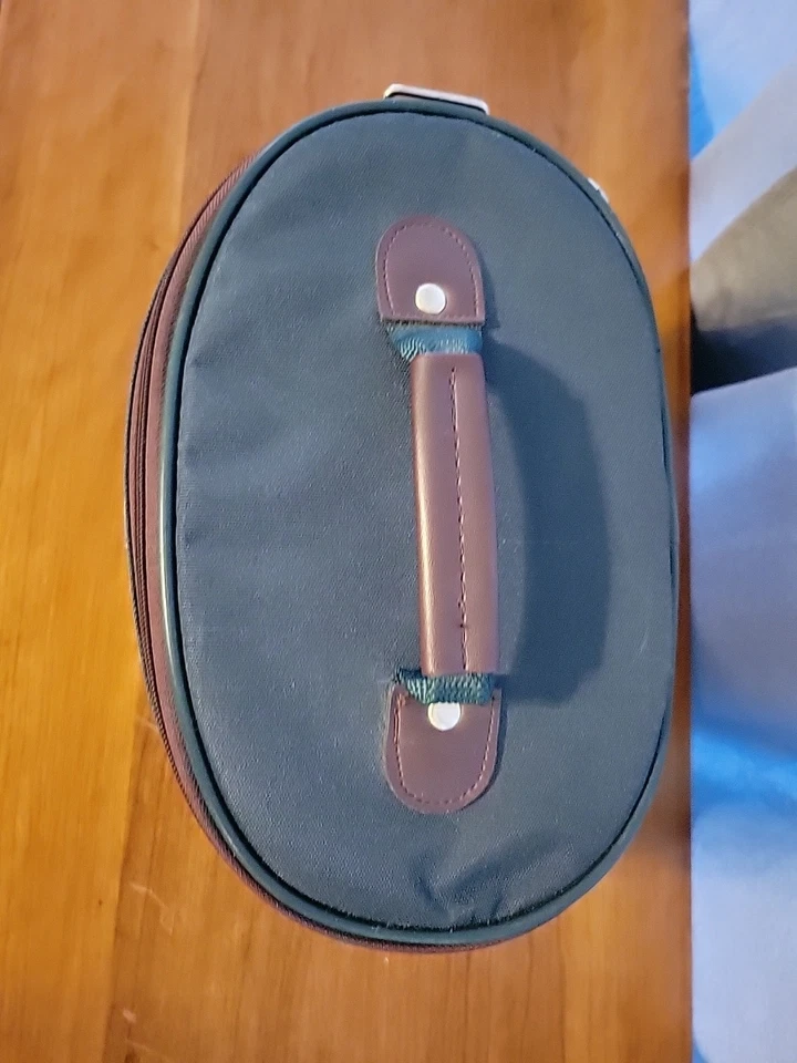 Estuche de tren American Tourister maquillaje cosmético aseo estuche de viaje equipaje verde Foto 4 de 4