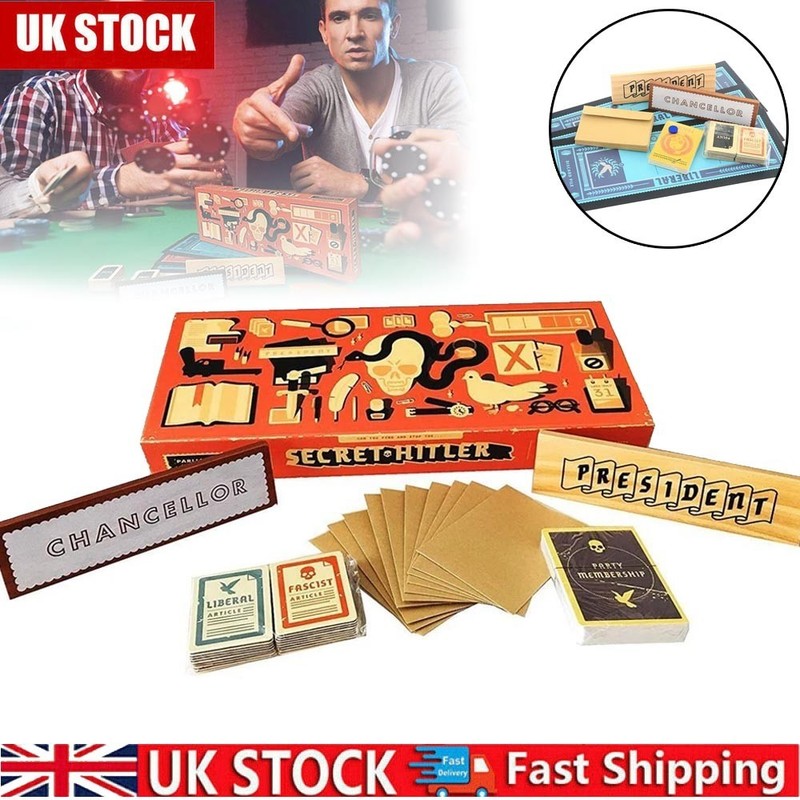Secret H1tler Board Game Set - Hidden Identity Party Game New&Sealed UK