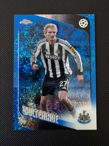 2025-26 Topps Chrome UEFA Club Comps #68 Nick Woltemade Blue Mini-Diamonds #/150