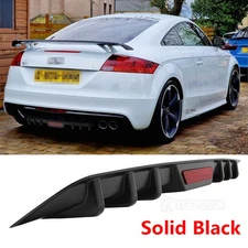 For Audi TT /TT RS/TTS Quattro Fins Rear Diffuser Bumper Spoiler Lip Splitter