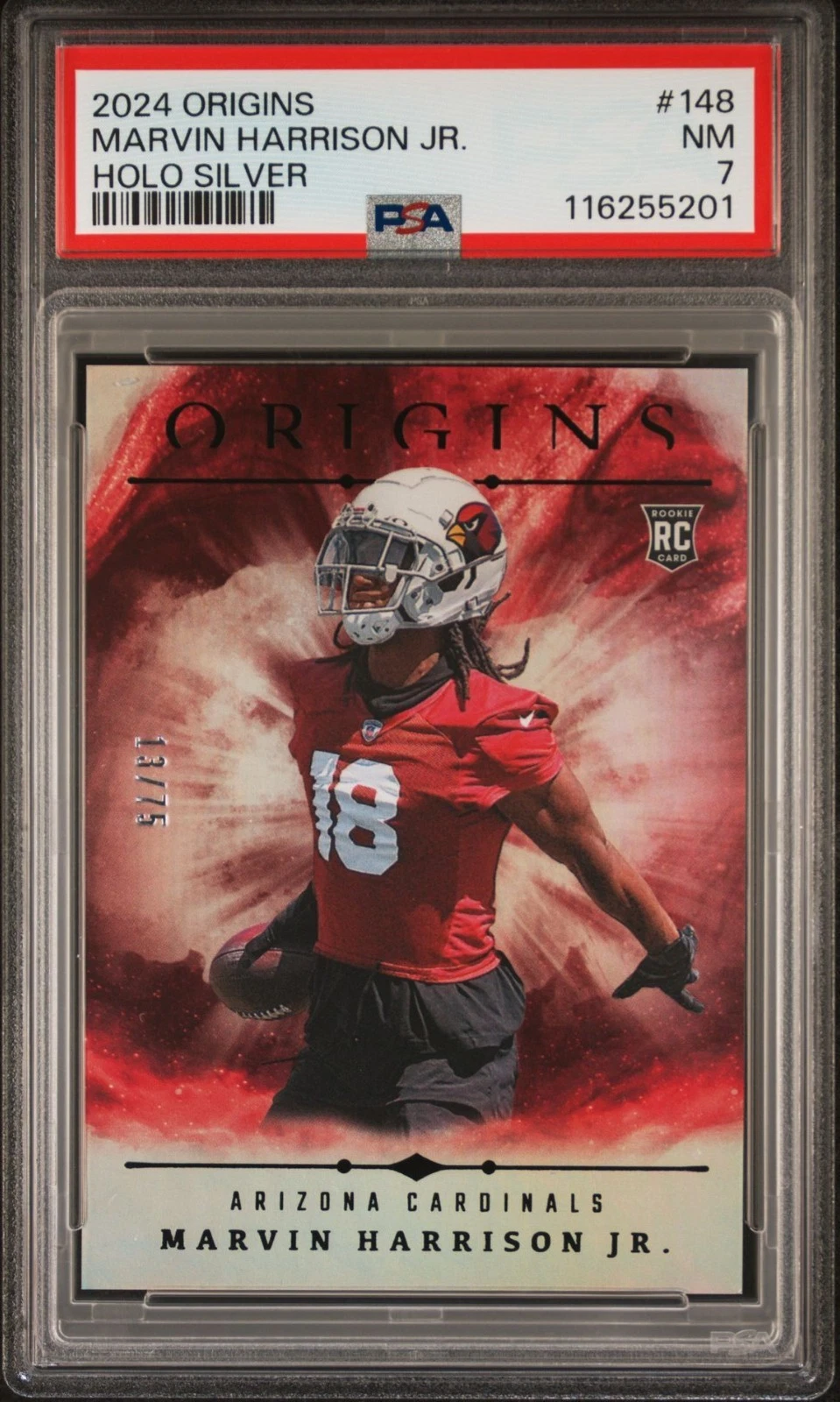 Marvin Harrison Jr. Panini Origins #148 Holo Silver