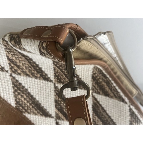 Quality MYRA BAG Handbag HOBO Canvas Rug Leather Shoulder & Crossbody Adj Strap - Picture 11 of 12