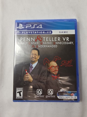 #ad Penn amp; Teller VR: Frankly Unfair PlayStation 4 NEW FACTORY SEALED $22.89