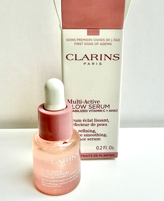 Clarins Multi-Active Glow Serum Deluxe Mini Size 7ml 0.2oz - New