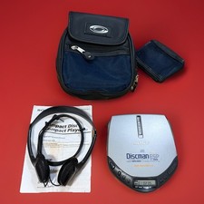 Sony Discman D-E301 ESP CD Player Tested w MDR-24 Headphones Manual Case