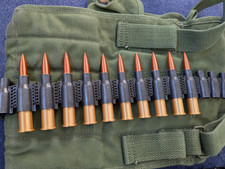 10x 3D Printed Replica historical Bullets reenactment Prop belt 7.62 x 54r rus