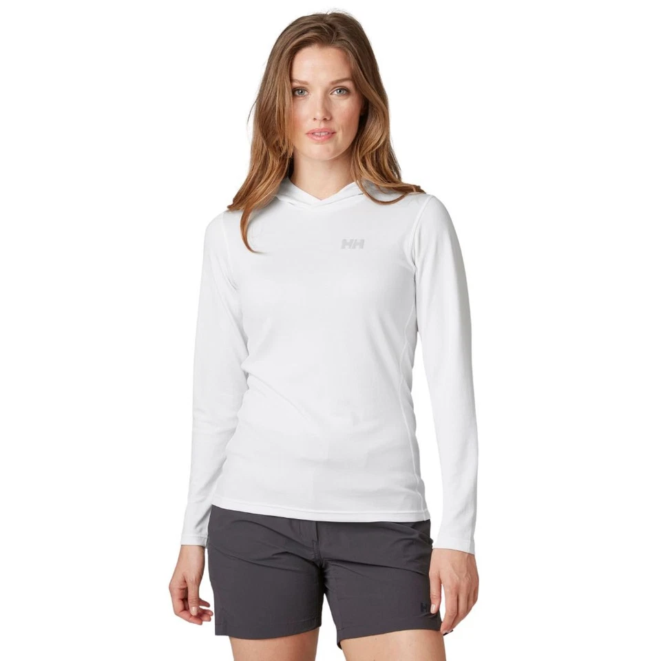 Sudadera con capucha para mujer Helly Hansen Lifa Active Solen, blanca, pequeña Foto 4 de 4