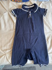 Mothercare 3-6 Months Blue Romper For Baby Boy