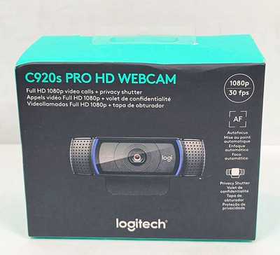Logitech C920s Pro HD Webcam 1080p 30fps Autofocus Privacy Shutter USB 2.0
