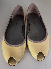 Vintage Prada Butter Yellow Patent Leather Pe...