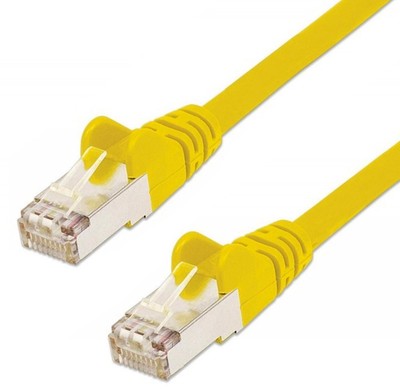Cavo di rete Patch in Rame Schermato Cat. 5e Giallo F/UTP 30 m Cavo di rete Patch in Rame Schermato Cat. 5e Giallo F/UTP 30 m