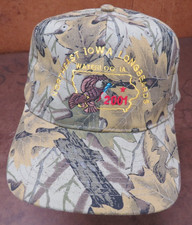 VTG Northeast Iowa Longbeards Waterloo Iowa Camo Gobbler Hunting trucker cap hat