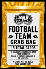 Football Card Team Bundle - Grab Bag – 15 Cards - 1 Numbered Card /499 or lower