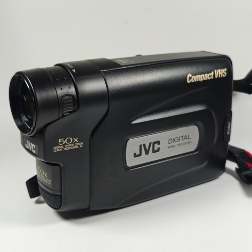 JVC GR-AX201 VHSC Tape Camcorder 50x Zoom Video Camera, Charger, Bag, Manual - Picture 3 of 13