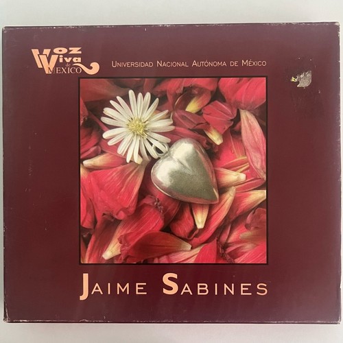 JAIME SABINES - UNAM VOZ VIVA DE MEXICO 2001 MEXICAN CD BOOK SLIPCOVER GLUE MARK