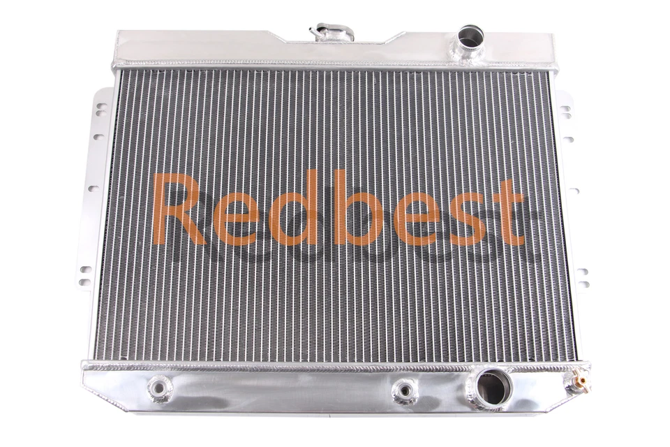 Radiador de aluminio de 4 filas para Chevy Bel Air/Impala/El Camino/Biscayne V8 1959-1965 Foto 4 de 4