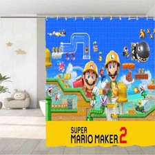 Super Old Man Waterproof Bath Polyester Shower Curtain Liner Water Resistant